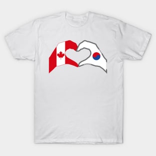 We Heart Canada & Korea Patriot Flag Series T-Shirt